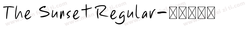 The Sunset Regular字体转换